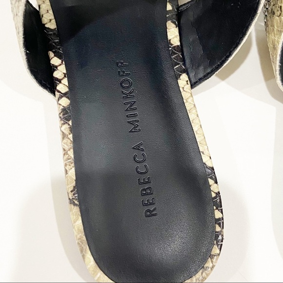 Rebecca Minkoff Snakeskin Marciann Slide Sandals - Picture 3 of 6